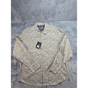 NWT Wrangler 20X Competition Advanced Comfort Mens 2X Paisley Snap Western Shirt